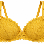 Elegant Grey Lace Bra for Women – Floral Lace Design