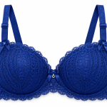 Elegant Grey Lace Bra for Women – Floral Lace Design